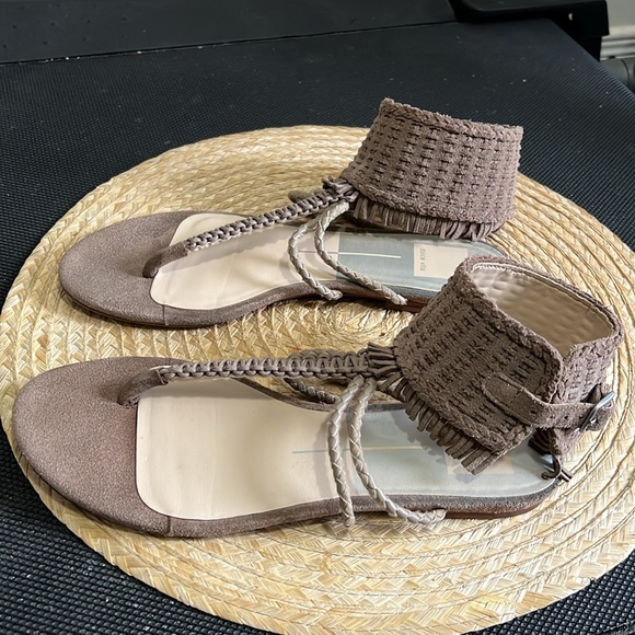 Dolce Vita Boho Suede Ankle Gladiator Sandals Size 7.5 - Picture 7 of 12